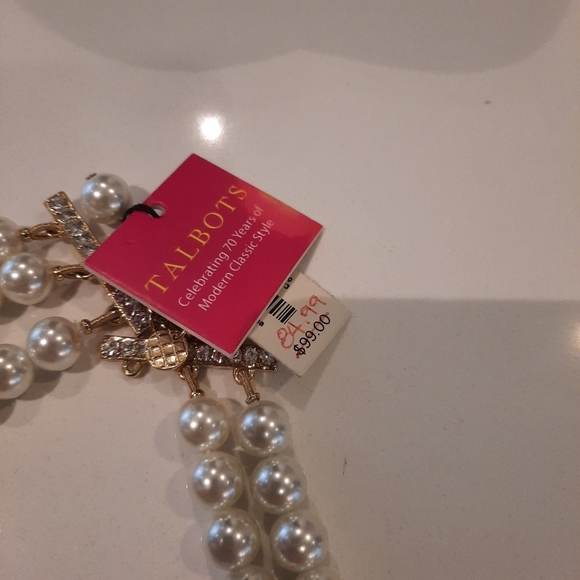 Talbots limited  edition pearl statement necklace - Picture 4 of 8